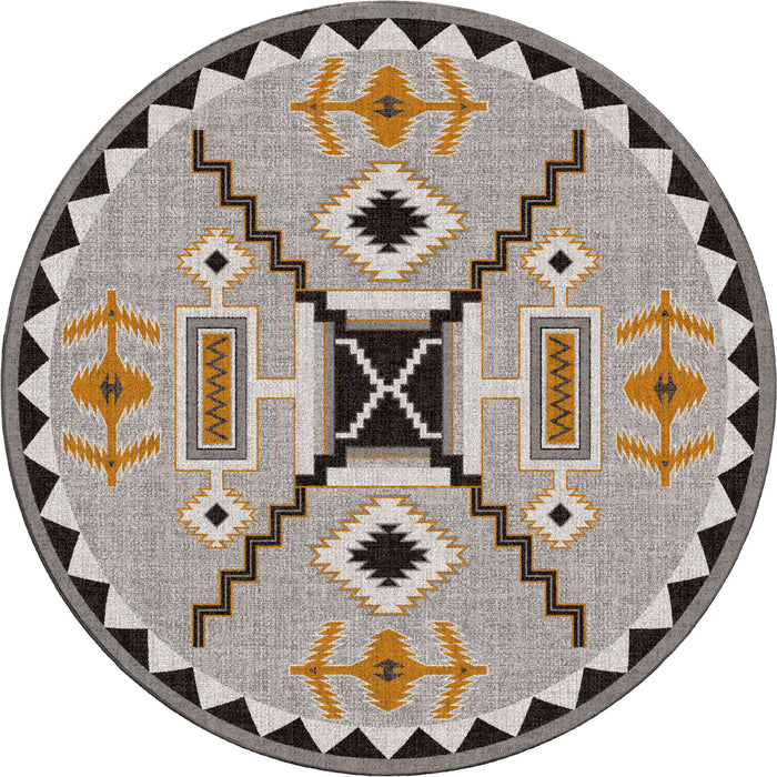 Image of an area rug, Rain Giver - Obsidian