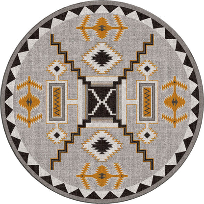 Image of an area rug, Rain Giver - Obsidian