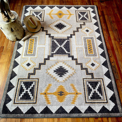 Image of an area rug, Rain Giver - Obsidian