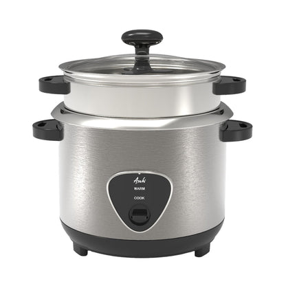 RC-102 ASAHI 1.8L V2 ALL SS R.COOKER W/ STEAMER
