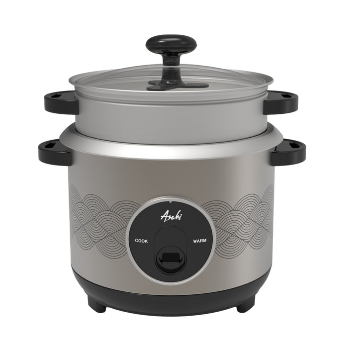 RC-103 ASAHI 1.8L V2 CHAMPAGNE R.COOKER W/ STEAMER