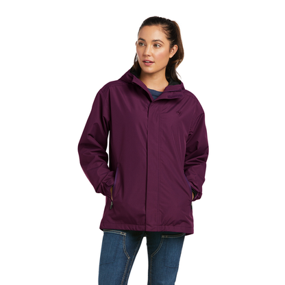 REBAR STORMSHELL LOGO H2O JACKET - 020-Gray | Ariat 10037843
