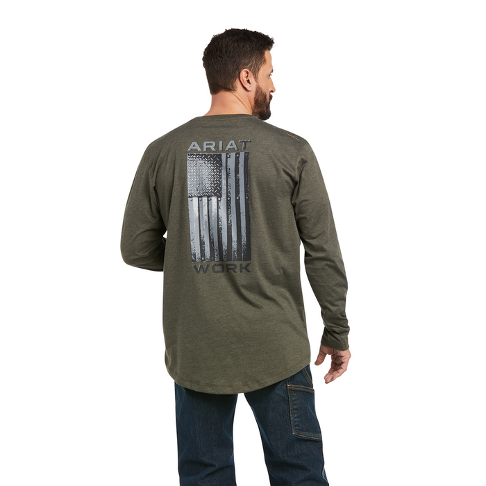 REBAR WORKMAN ALLOY FLAG GRAPHIC T-SHIRT - 300-Green | Ariat 10037704