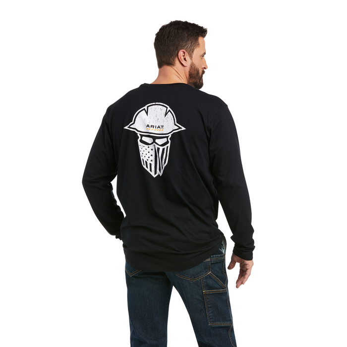 REBAR WORKMAN FULL COVERAGE LONG-SLEEVE TEE - 001-Black | Ariat 10037695