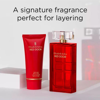A signature fragrance perfect for layering with the red door body lotion