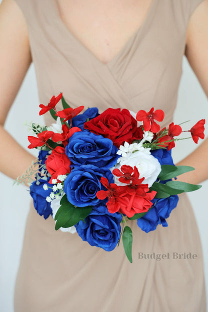 Red, White and Blue Faux Wedding Bouquet- $170.00 |Dixie