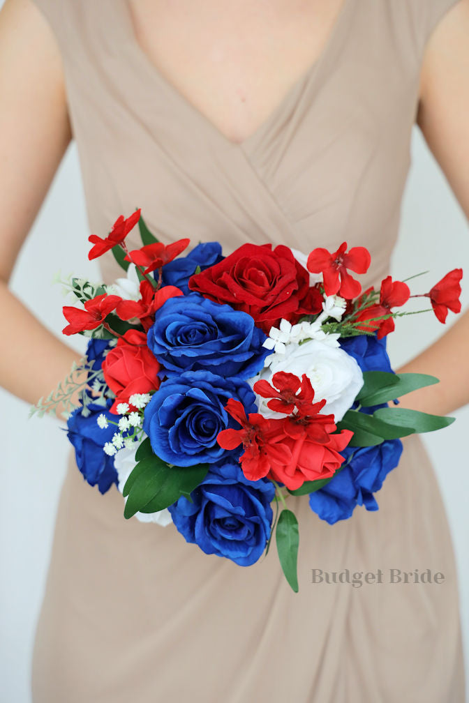 Red, White and Blue Faux Wedding Bouquet- $39.50 |Dixie