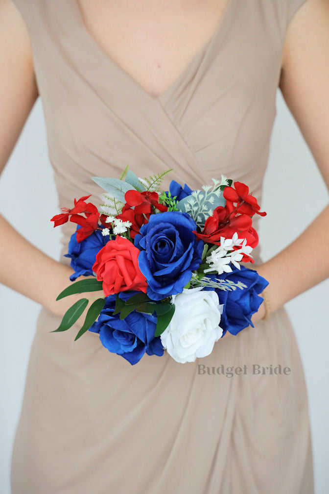 Red, White and Blue Faux Wedding Bouquet- $58.5 |Dixie