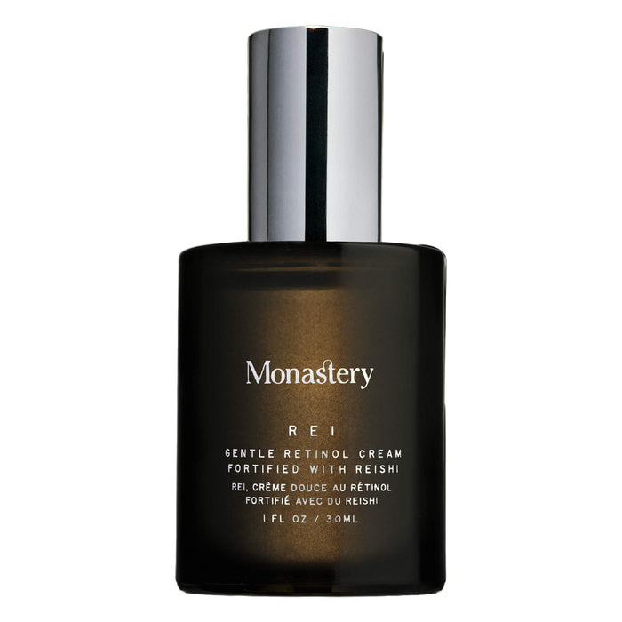 Bottle of Monastery Rei Gentle Retinol Cream 30ml