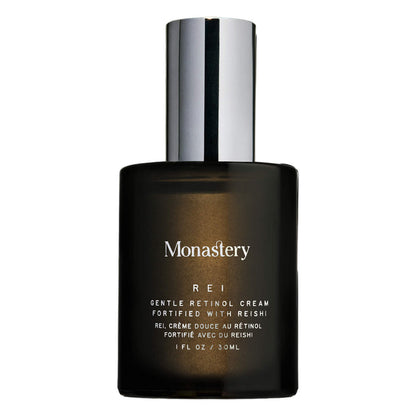 Bottle of Monastery Rei Gentle Retinol Cream 30ml