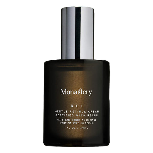 Bottle of Monastery Rei Gentle Retinol Cream 30ml