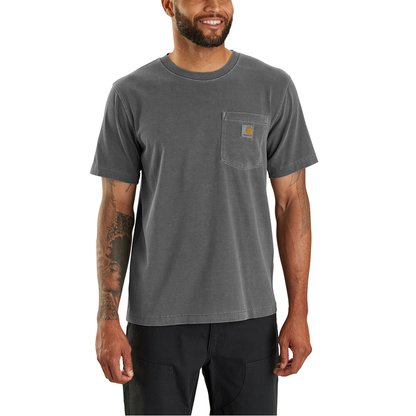 Relaxed Fit Lightweight Short-Sleeve Garment Dyed Pocket T-Shirt - 029-Shadow | Carhartt 106252