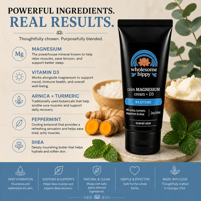 Restore Calm Cream | Magnesium Cream & Body Butter | 2oz