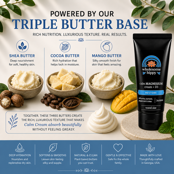 Restore Calm Cream | Magnesium Cream & Body Butter | 2oz