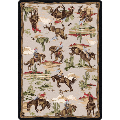 Image of an area rug, Retro Cowboy - Natural