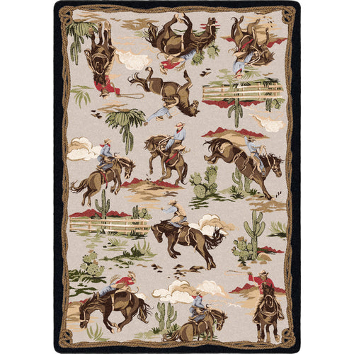 Image of an area rug, Retro Cowboy - Natural