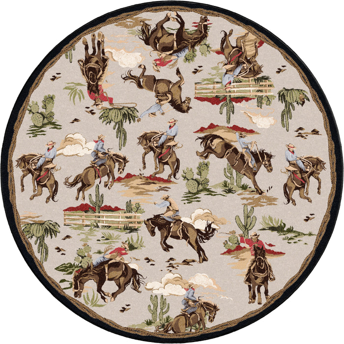 Image of an area rug, Retro Cowboy - Natural
