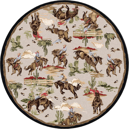 Image of an area rug, Retro Cowboy - Natural