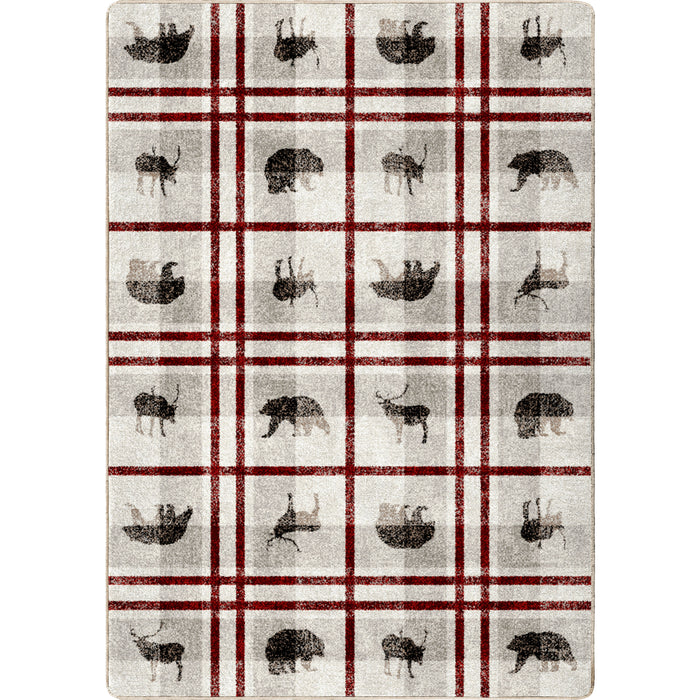 Image of an area rug, Rio Vista - Red Stripe