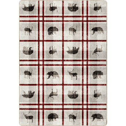 Image of an area rug, Rio Vista - Red Stripe