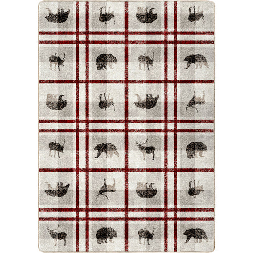 Image of an area rug, Rio Vista - Red Stripe