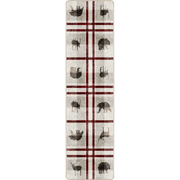 Image of an area rug, Rio Vista - Red Stripe