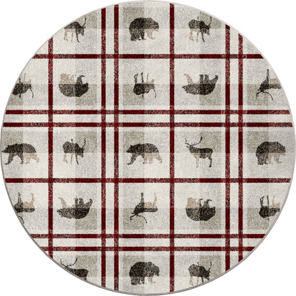 Image of an area rug, Rio Vista - Red Stripe