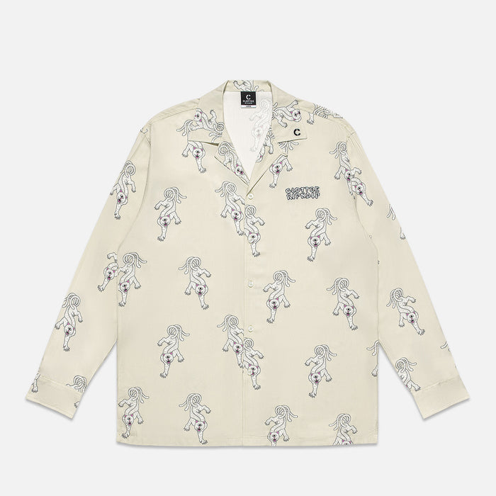 RIPNDIP Ripndip x Clottee Long Sleeve Button Up (Grey)