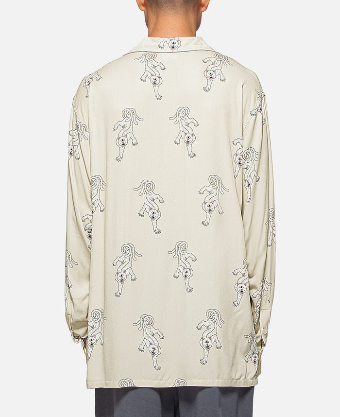 RIPNDIP Ripndip x Clottee Long Sleeve Button Up (Grey)