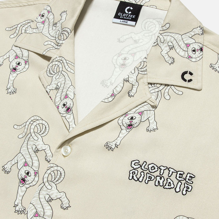 RIPNDIP Ripndip x Clottee Long Sleeve Button Up (Grey)