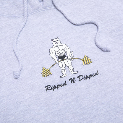 RIPNDIP Ripped n Dipped Hoodie (Ash Heather)