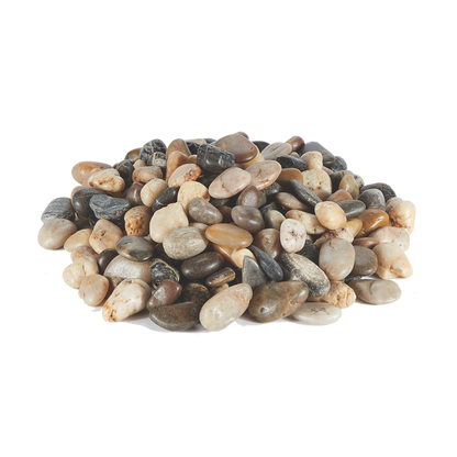 RIVER ROCKS | 5-Pounds per Pack - 0.6" - Natural