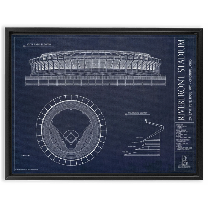 Framed Canvas - Large - Black