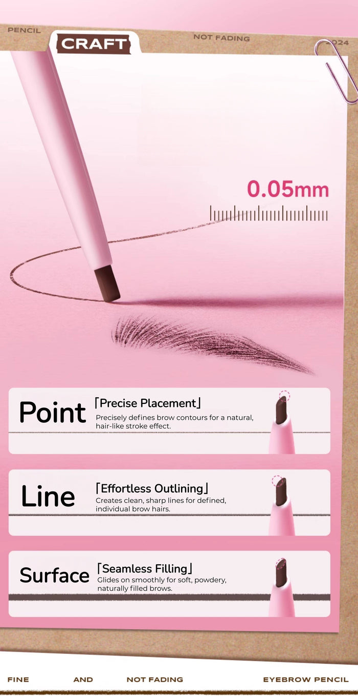 ROCK SWEET Waterproof Smooth Double-head Eyebrow Pen T5547