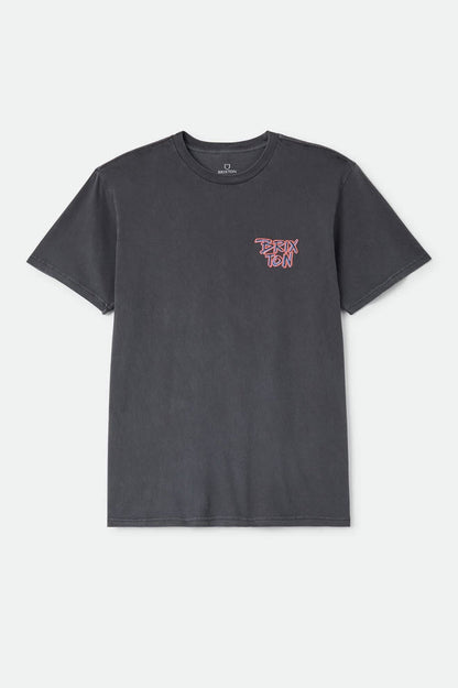 Men's Rockton Standard T-Shirt in the color Black Worn Wash - Front Product View