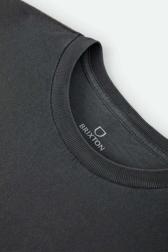 Men's Rockton Standard T-Shirt in the color Black Worn Wash - Additional Laydown image
