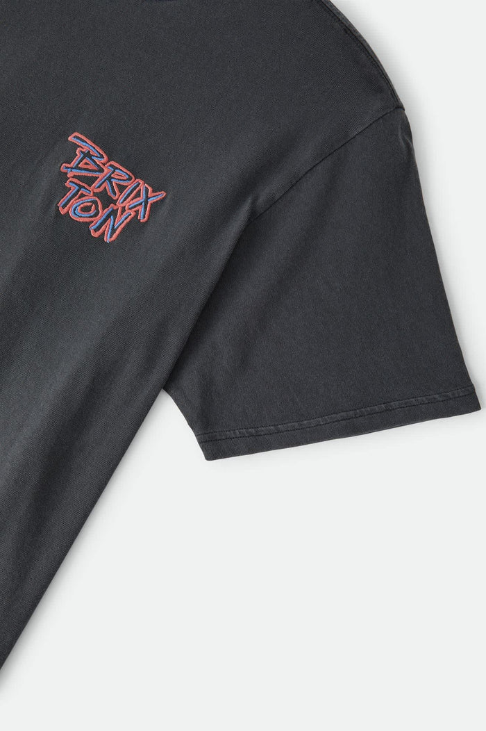Men's Rockton Standard T-Shirt in the color Black Worn Wash - Additional Laydown image