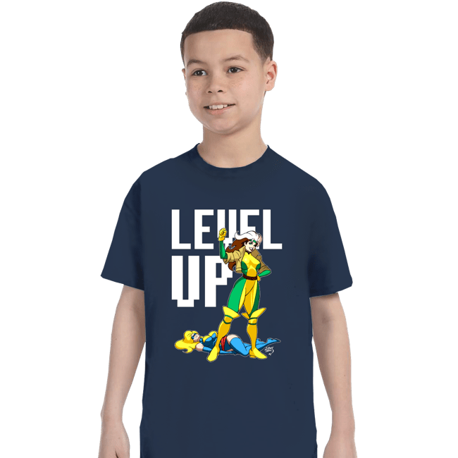 Secret_Shirts T-Shirts, Youth / XS / Navy Rogue Levels Up