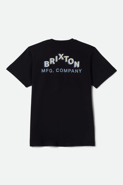 Roman Short Sleeve Pocket T-Shirt - Black