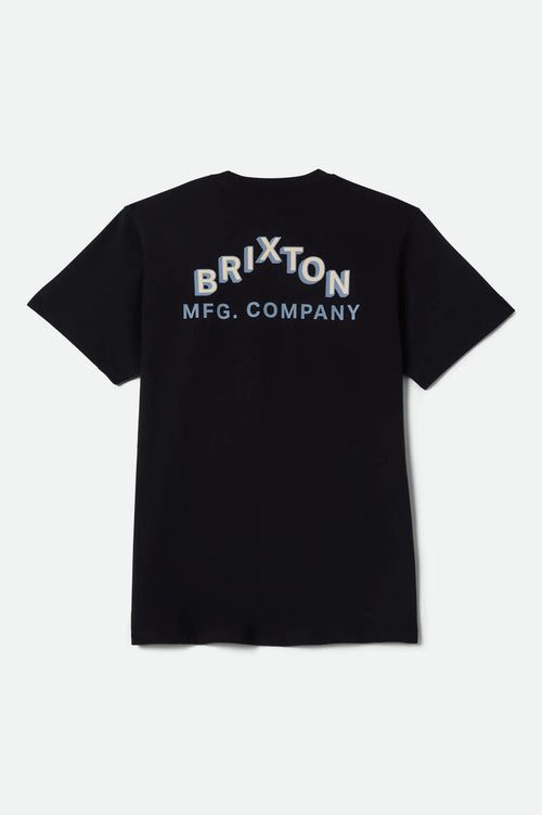 Roman Short Sleeve Pocket T-Shirt - Black