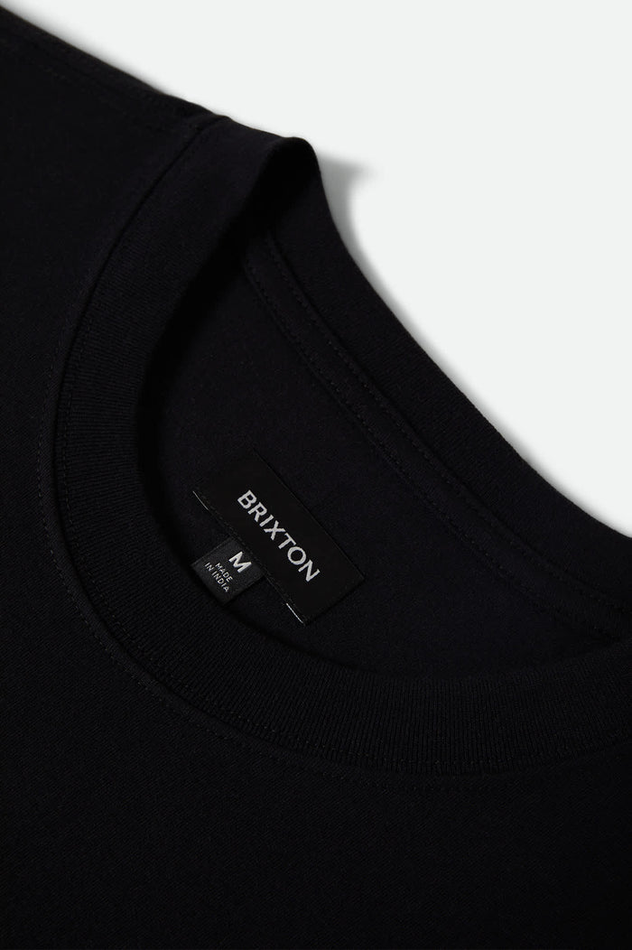 Men's Roman Short Sleeve Pocket Shirt in the color Black - Additional Laydown image