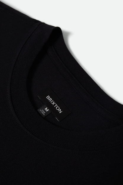 Men's Roman Short Sleeve Pocket Shirt in the color Black - Additional Laydown image