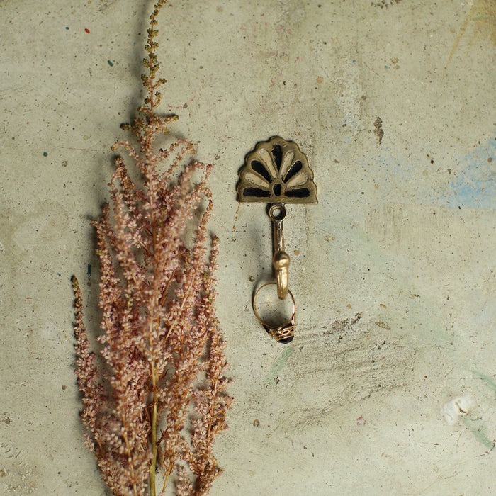 Rosie Roset Wall Hook - Recycled Brass