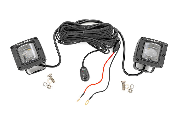 Rough Country 2" Black Series LED Fog Light Pods