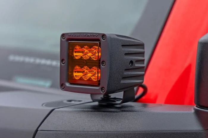 Rough Country 2 Inch Led Spot Amber Light Pods