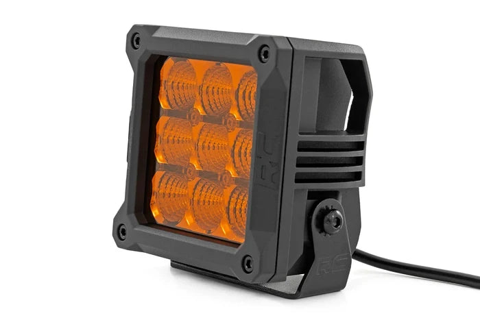 Rough Country 4" Chrome Series LED Amber Light Pods