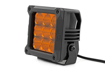 Rough Country 4" Chrome Series LED Amber Light Pods