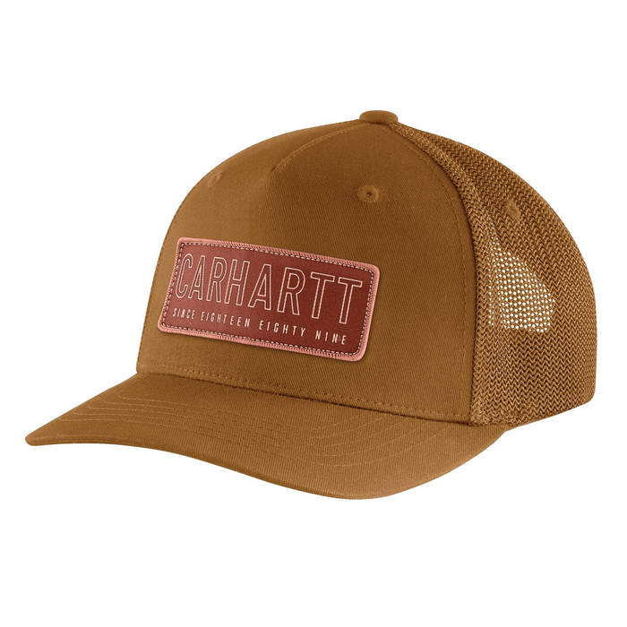 Rugged Flex Canvas Mesh-Back 1889 Patch Cap - BRN-Carhartt Brown | Carhartt 106130
