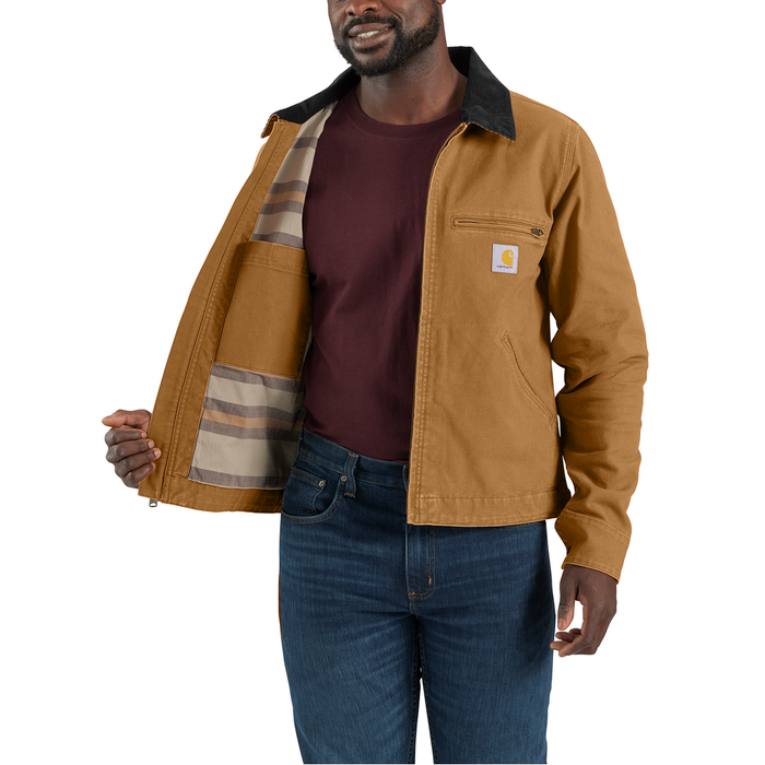 Rugged Flex® Relaxed Fit Duck Detroit Jacket - BRN-Carhartt Brown | Carhartt 106234