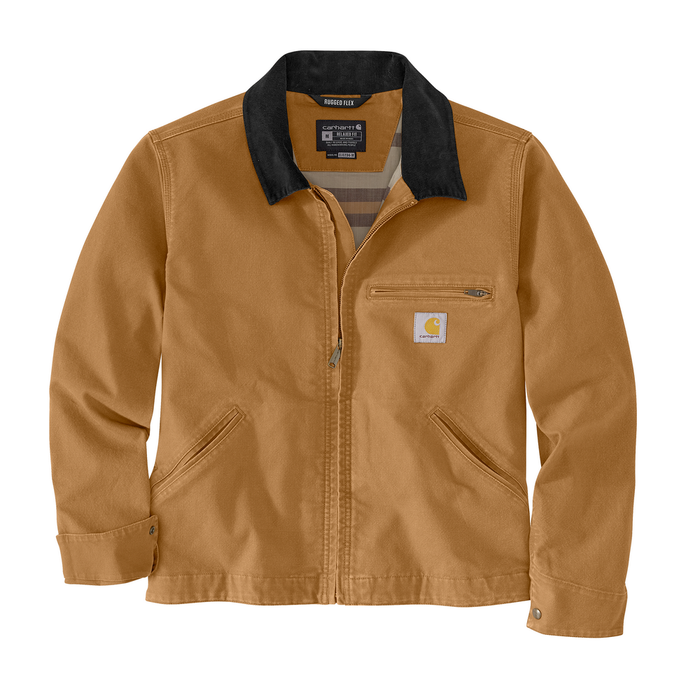 Rugged Flex® Relaxed Fit Duck Detroit Jacket - BRN-Carhartt Brown | Carhartt 106234